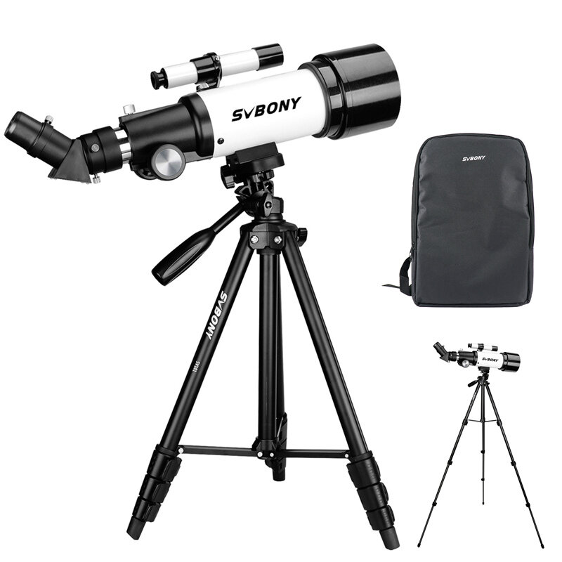 Astronomisches Teleskop SVBNOY SV501P F5.7 200X HD Space Spotting mit hoher Vergrößerung refraktiver Monokular mit tragbarer Tasche