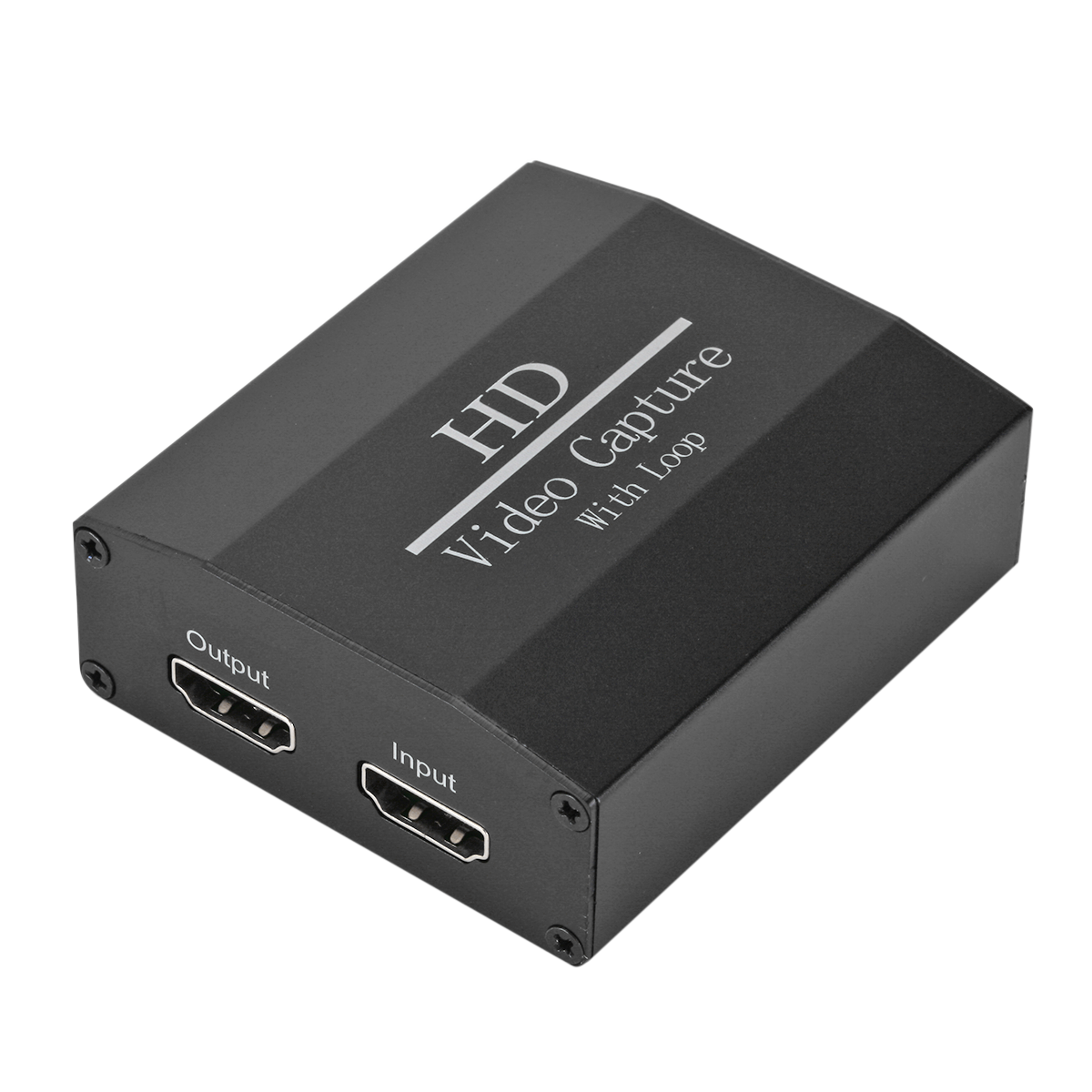 Grwibeou USB 2.0 HDMI HD 4K Aluminium Video Capture Card met TV Loop voor Game Recording Camera TV P