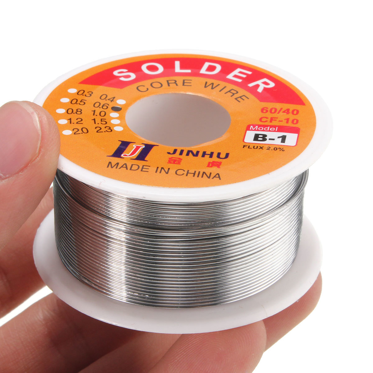 SILVERLINE AS16 FLUX COATED ELECTRICAL SOLDER 40/60 TIN/LEAD 20G x 1 