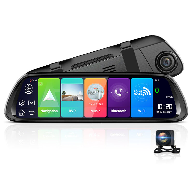 JUNSUN A960P 1080P 4G 3G 2G WiFi bluetooth Android 8.1 ADAS Car DVR with Rear View Camera Just $112.99!