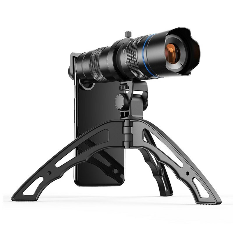 APEXEL HD 20-40X Zoomable Telescope Lens Monokularowy obiektyw aparatu telefonicznego z mini torbą do przechowywania statywu