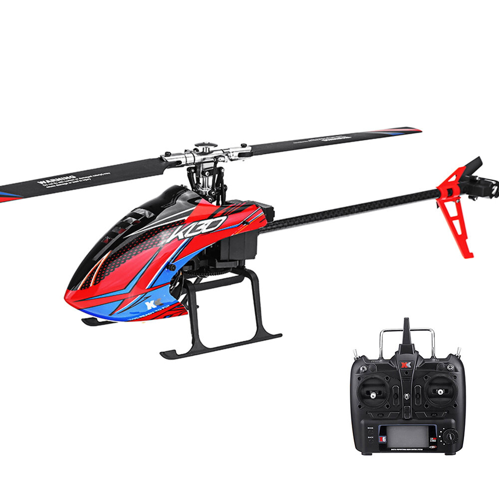 XK K130 2.4G 6CH Brushless 3D6G System Flybarless RC Helicopter RTF Compatible with FUTABA S－FHSS
