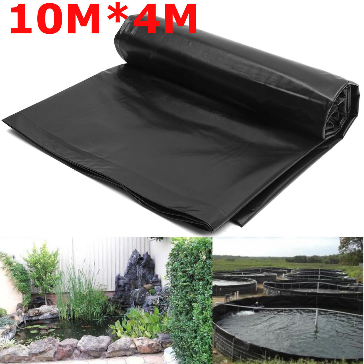 10mX4m Fish Pond Liner Garden Pools HDP EMbrane Reinforced Landscaping