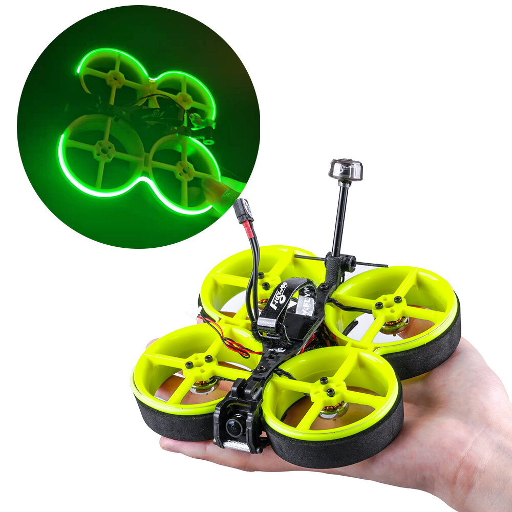 Flywoo CineRace20 V1.2 Neon Led Analog Pro 90mm Wheelbase 2inch 4S FPV Racing RC Drone PNP BNF w/Cad