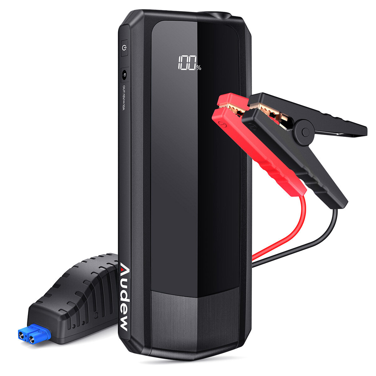 

AUDEW 2000A 20000mAh Car Jump Starter for All Gas Engines or Up To 8.5L Diesel with LCD Power Display Dual USB QC3.0 Cha