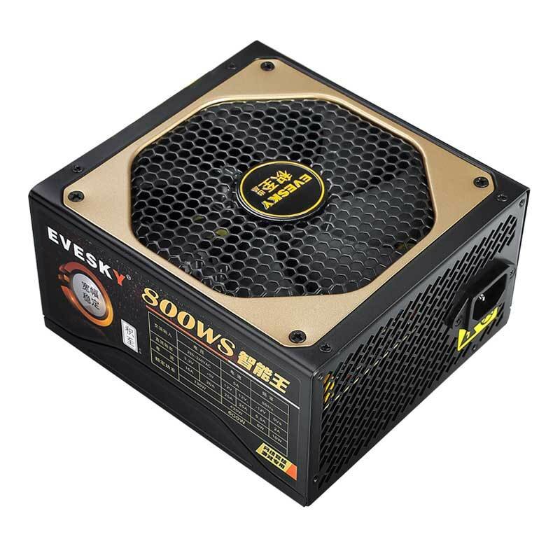 

EVESKY 800WS Gaming Power Supply Desktop Host Power Supply 12cm Fan Rated 600W Non-modular Power Supply