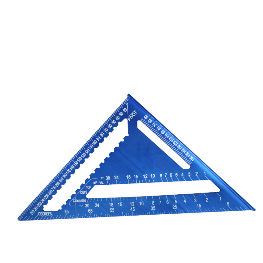 SAUJNN 7 Square Carpenters Measuring Ruler Layout Tool Triangle Angle Protractor New