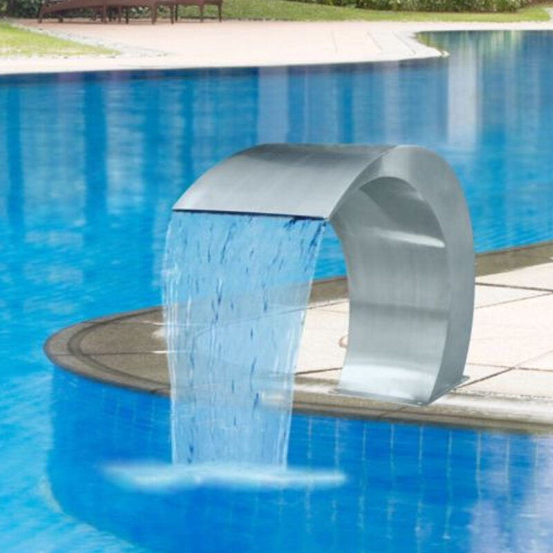 Stainless Steel Pool Accent Fountain Pond Garden Swimming Pool Waterfall Feature Decorative Hardware, Banggood  - buy with discount