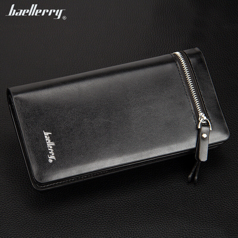 

Baellerry Multi-function Bussiness Large Capacity with Card Slots Men PU Leather Phone Wallet Bag