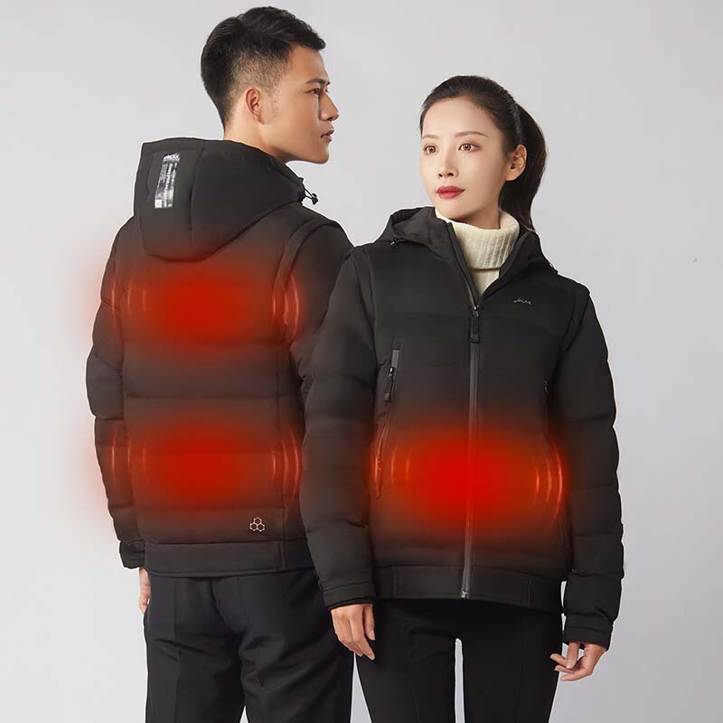 

PMA Smart Heating Jackets 3-Gears Control Heated Unisex Vest Coat Graphene Intelligent Heating USB Electric Thermal Clot