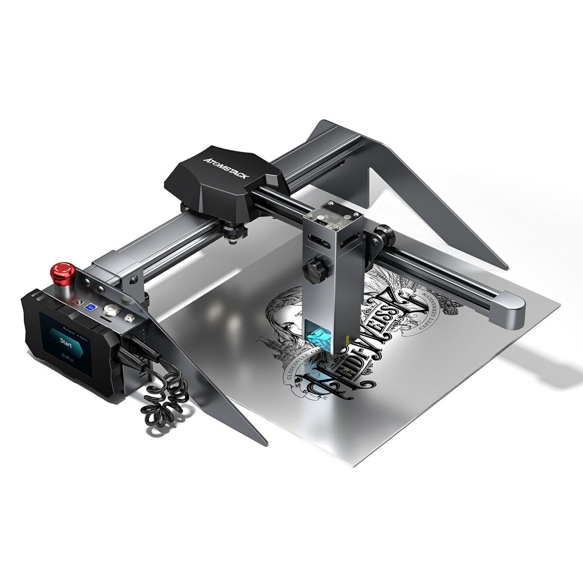 [EU Direct] ATOMSTACK P9 M50 Laser Engraving Cutting Machine 10W Output Power DIY Laser Engraver 304 Mirror Stainless St