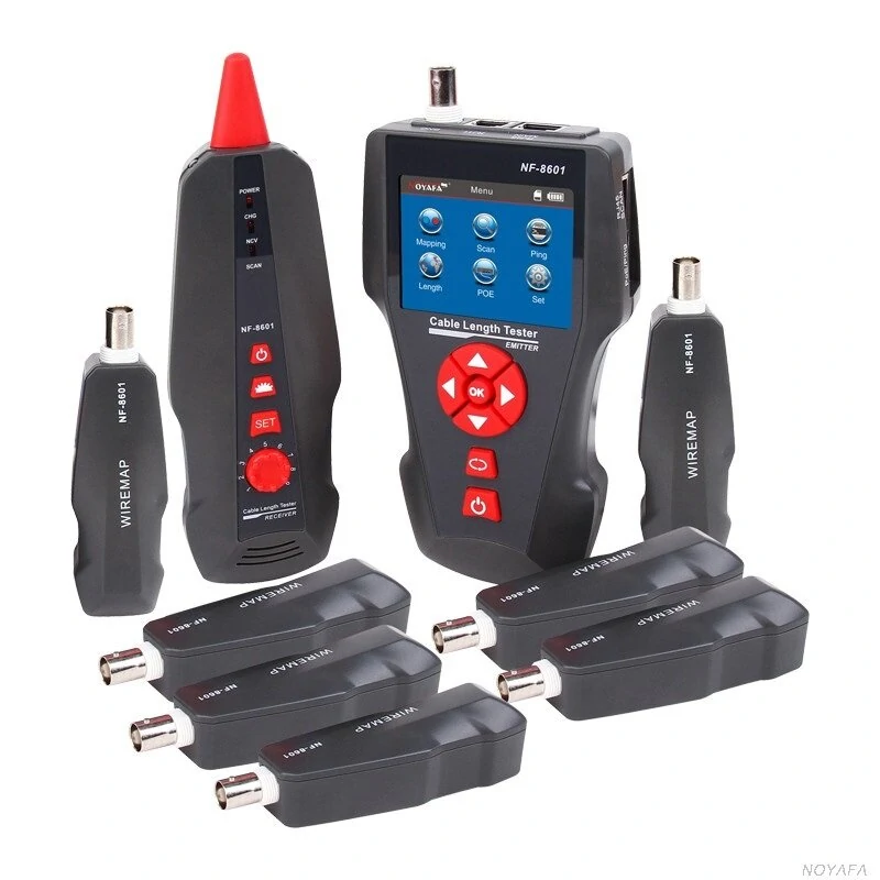 New NF-8601W Multifunctional Network Cable Tester LCD Cable length Tester Breakpoint Tester