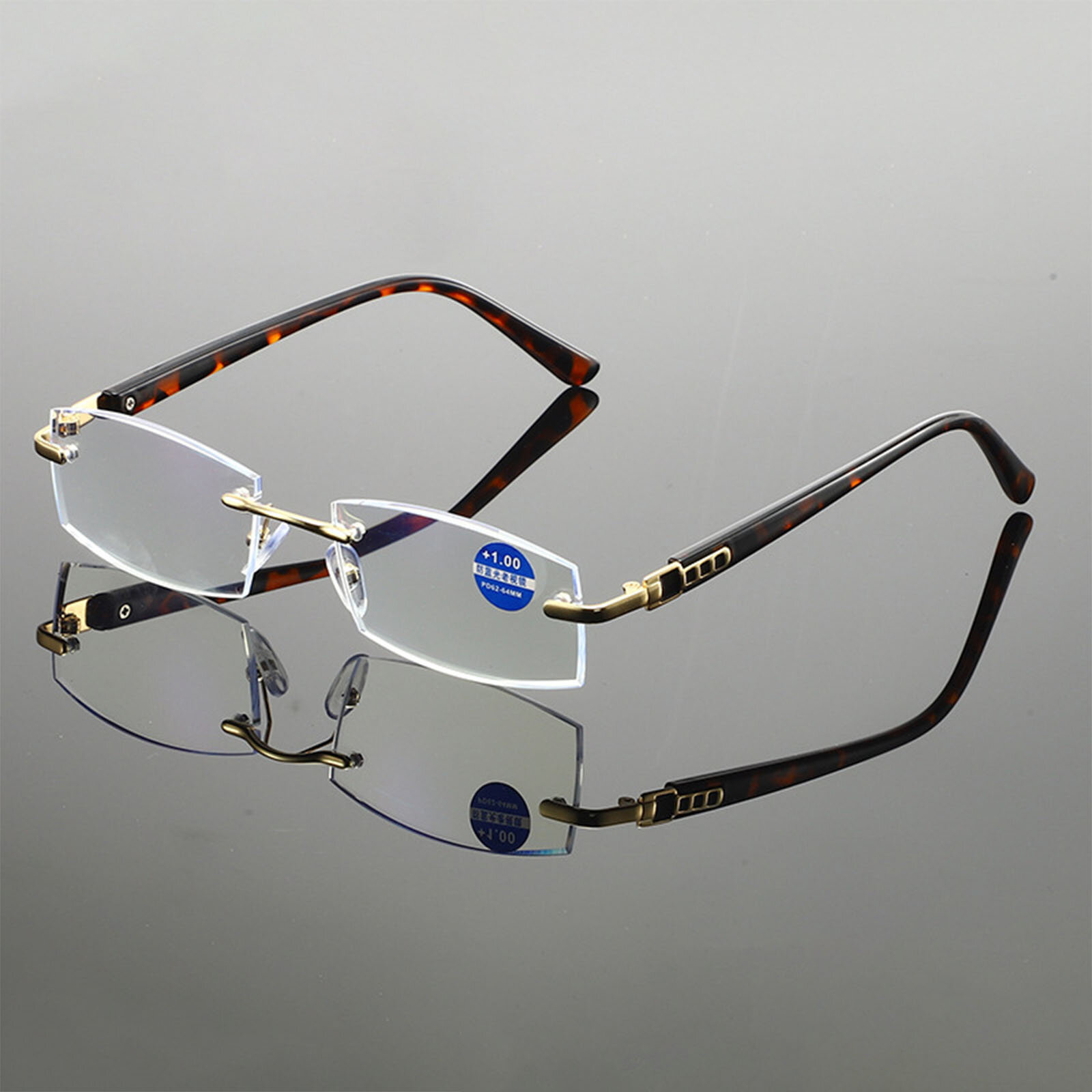 

Unisex Portable Cut Edge Frameless HD Anti-Blue Light Reading Glasses