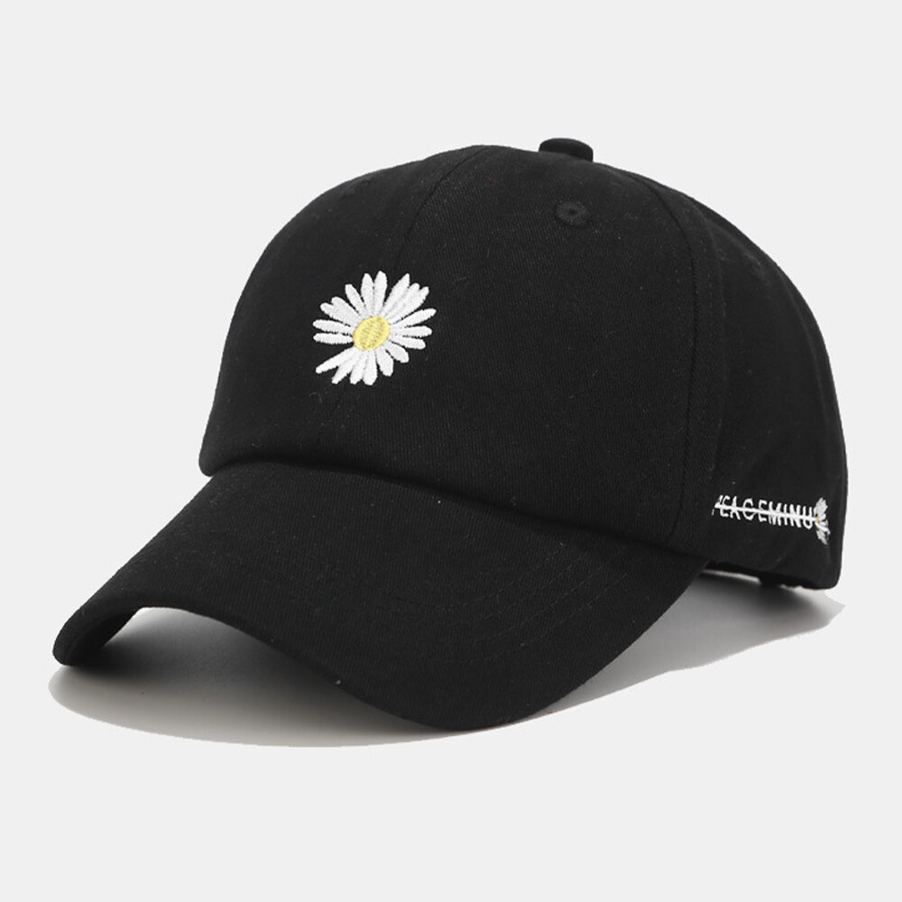 

Unisex Cotton Floral Sunflower Daisy Pattern Fashion Young Adjustable Sunshade Baseball Hat