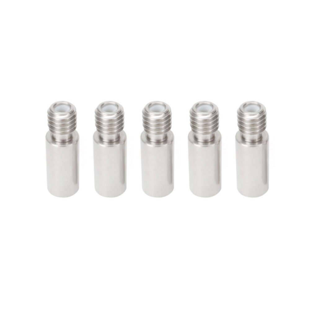 SIMAX3D® 5Pcs 4mm to 2mm Throat with PTFE Stainless Steel Hotend Nozzle Throat 1.75mm filament for 3D Printer