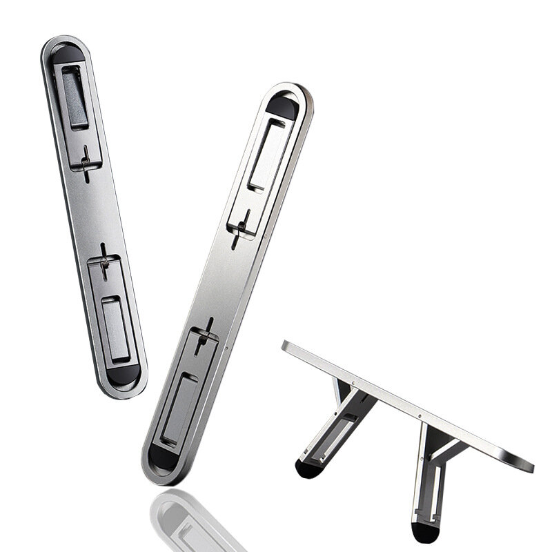 Bakeey Universal Folding Angle Adjustable Heat Dissipation Aluminium Alloy Macbook Desktop Holder Stand Bracket for 11-1