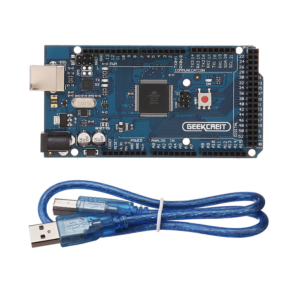 

Geekcreit® MEGA 2560 R3 ATmega2560 MEGA2560 Development Board With USB Cable Geekcreit for Arduino - products that work