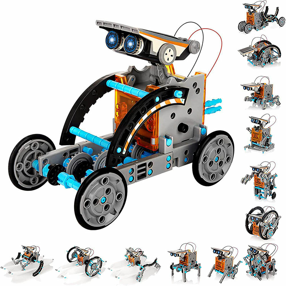 

SolarFun 13-в-1 STEM Toy Солнечная энергия Авто Smart DIY Образовательный робот Набор Строительная игрушка Обучающая игр