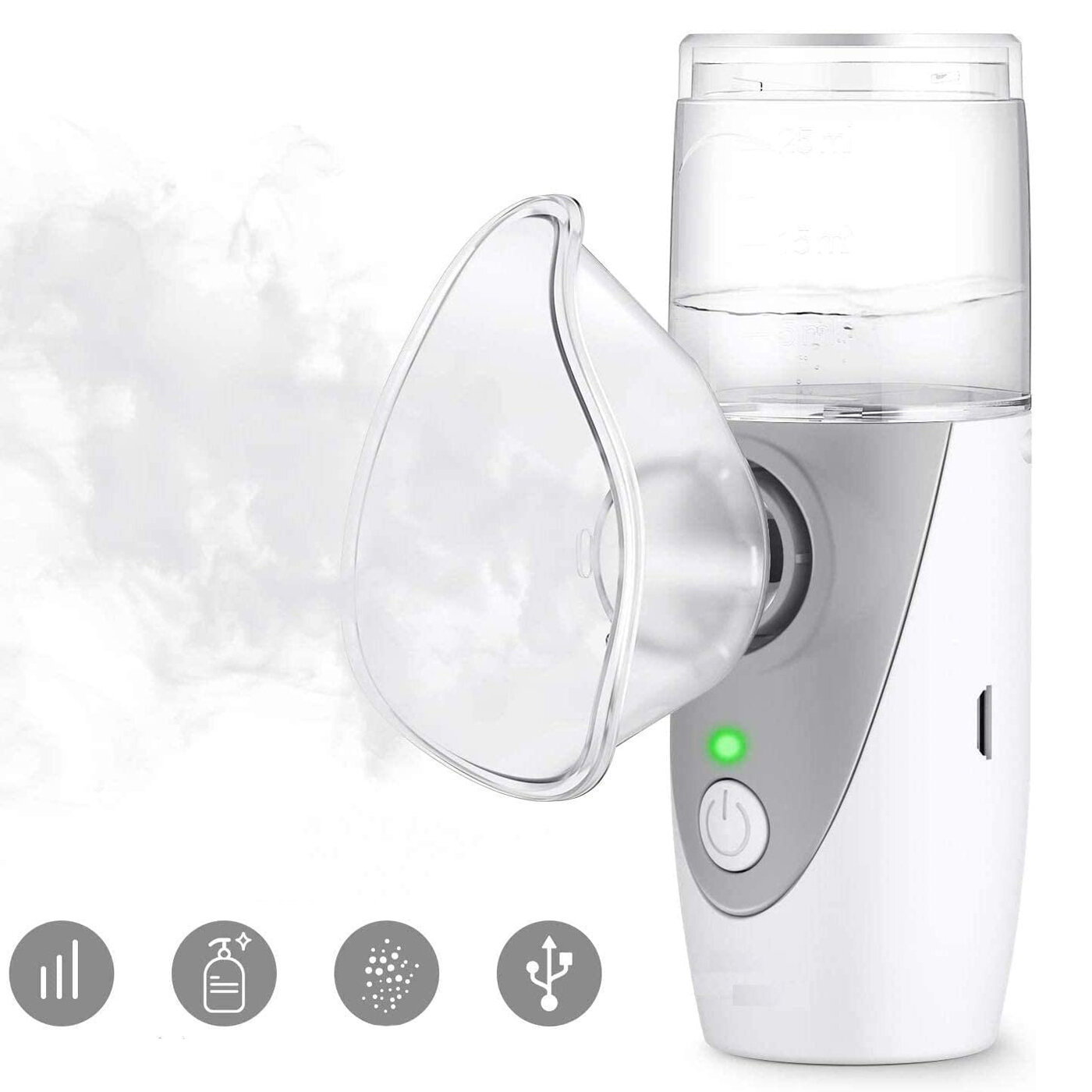 

UN201 Mini Handheld PortableUSB Charging Inhale Nebulizer Ultrasonic Inalador Nebulizador For Children Adult