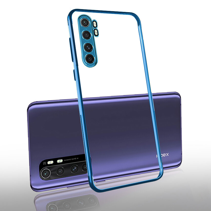 

Bakeey for Xiaomi Mi Note 10 Lite Case 2 in 1 Plating Lens Protect Ultra-thin Anti-fingerprint Shockproof Transparent So