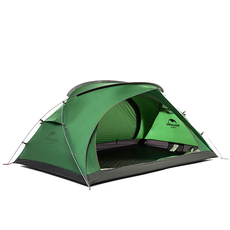 Naturehike BearUL2キャンプテントフットプリント2人用20DNylon超軽量防水両開きドアハイキングテントマット付き屋外大スペース