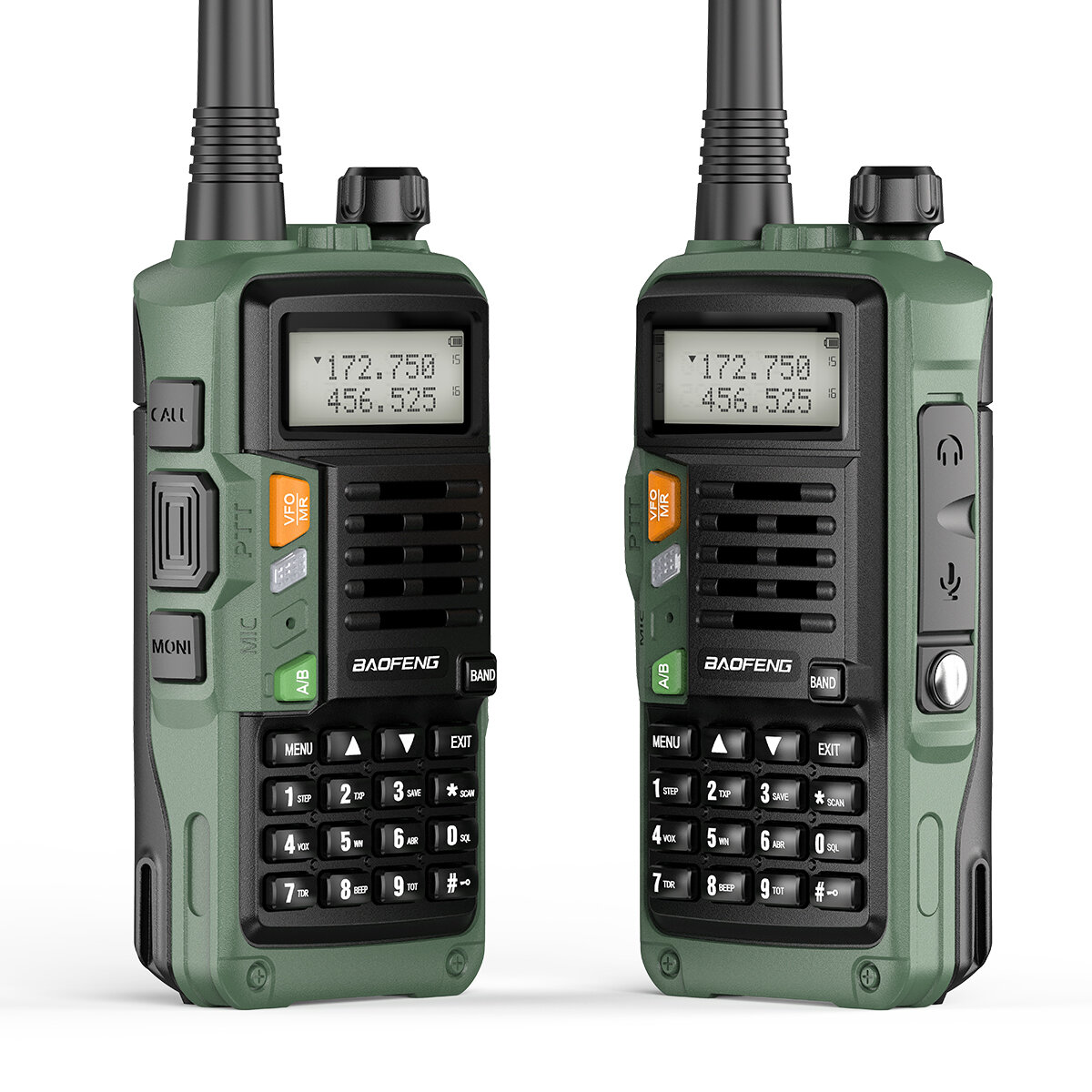 BAOFENG X9 5W 2800mAh UV Dual Band Walkie Talkie with Headset High Power Flashlight LCD Display Drop Resistant Two-Way R