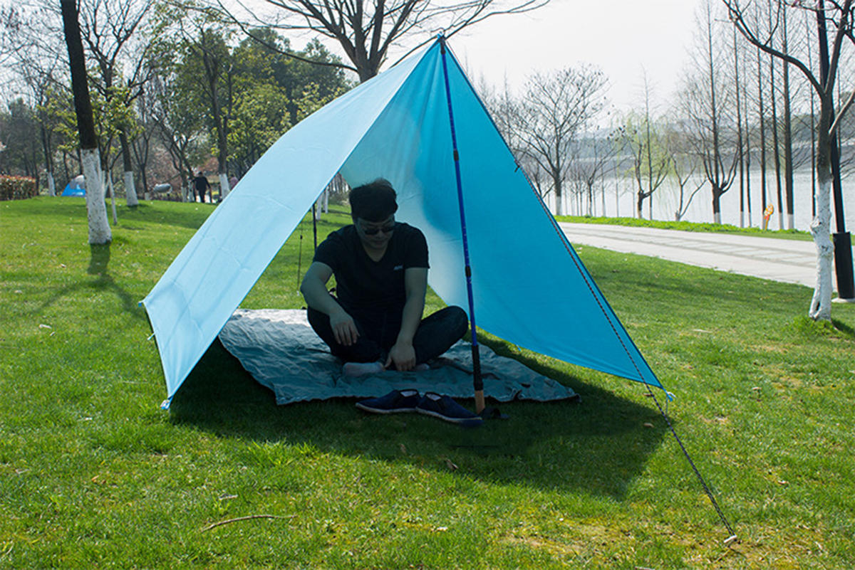 屋外テント日よけポータブルハンモックレインフライ防水テントタープキャンプバックパッキングタープ
