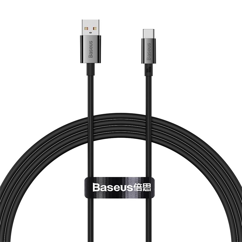 

Baseus 100W USB-A to Type-C Cable Fast Charging Data Transmission Copper Core Line 1M/1.5M/2M Long for Huawei Mate50 for