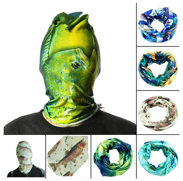 52 * 24CM Outdoor Sport Fishing Polyester Tubular Sjaal Wrist Head Band Gezicht Mask Protector