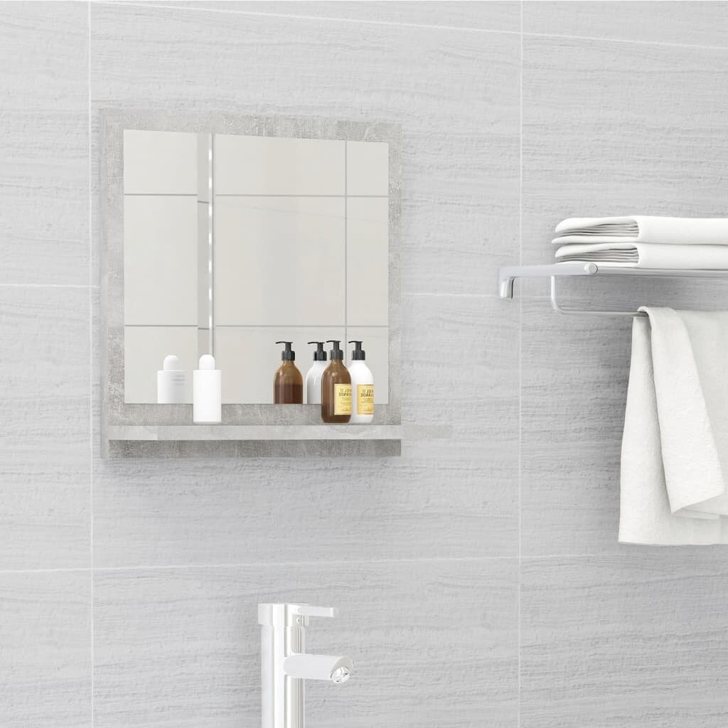 

Bathroom Mirror Concrete Gray 15.7"x4.1"x14.6" Chipboard