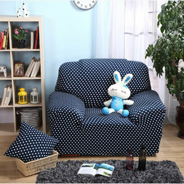Three Seater Textile Spandex Strench Flexible Printed Elastic Sofa Couch Cover Furniture Protector