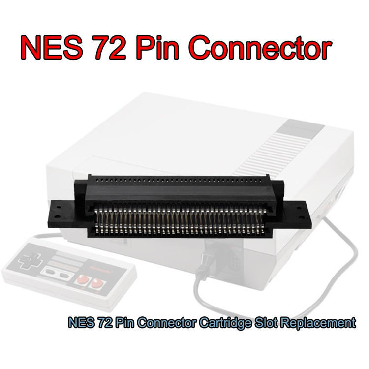 72 Pin Replacement Connector Cartridge Slot for 8 Bit Nintendo NES Entertainment System