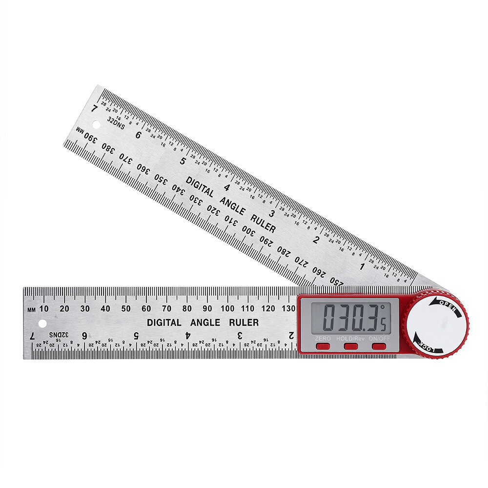 0 200300500mm Stainless Steel Digital Meter Angle Inclinometer Angle Digital Ruler Electron Goniometer Protractor Angl