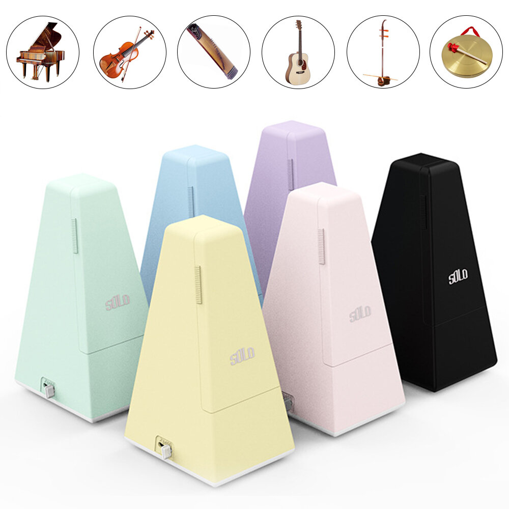 

SOLO S-320 Universal Mechanical Metronome ABS Material for Guitar Violin Piano Drum Musical Instrument Practice Tool for