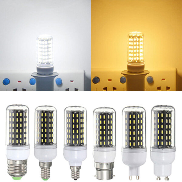 E27 / E14 / E12 / B22 / GU10 LED Lamp 6 W SMD 4014 96 600LM Zuiver Wit / Warm Wit Ma?s Licht Lamp AC