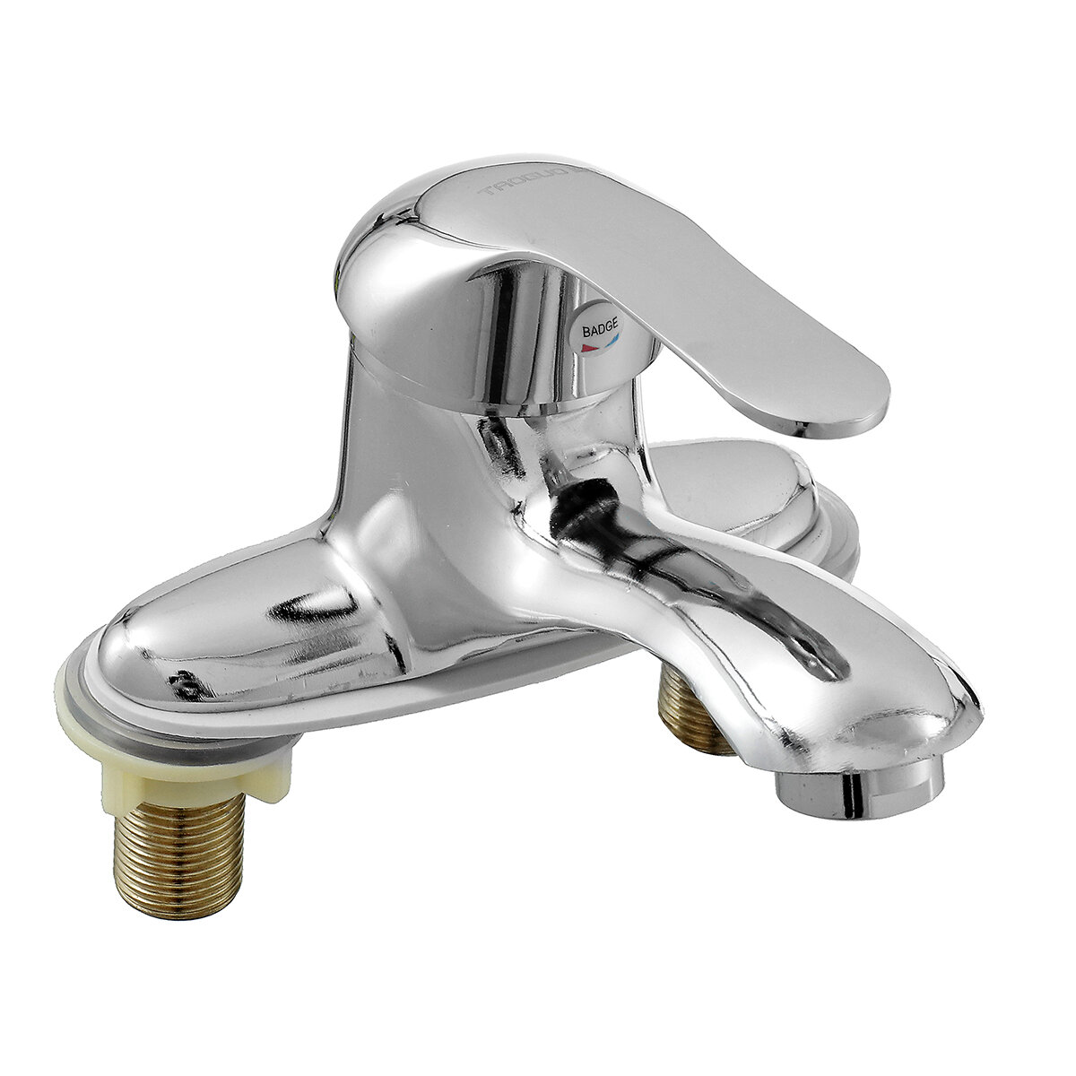 Modern Chrome Cold Hot Water Double, Bathtub Hot And Cold Faucets
