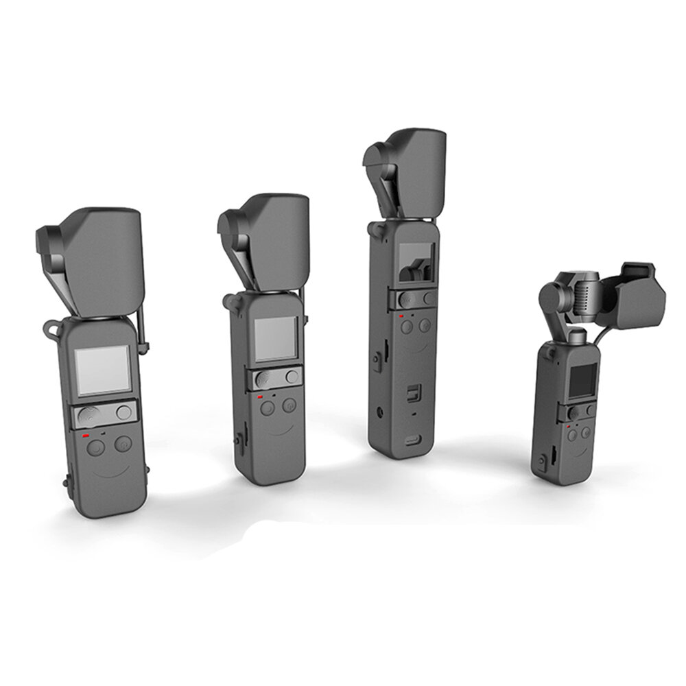 STARTRC Silicagel Anti-kras Zwarte beschermhoes voor DJI Pocket 2 Handheld Gimbal Camera