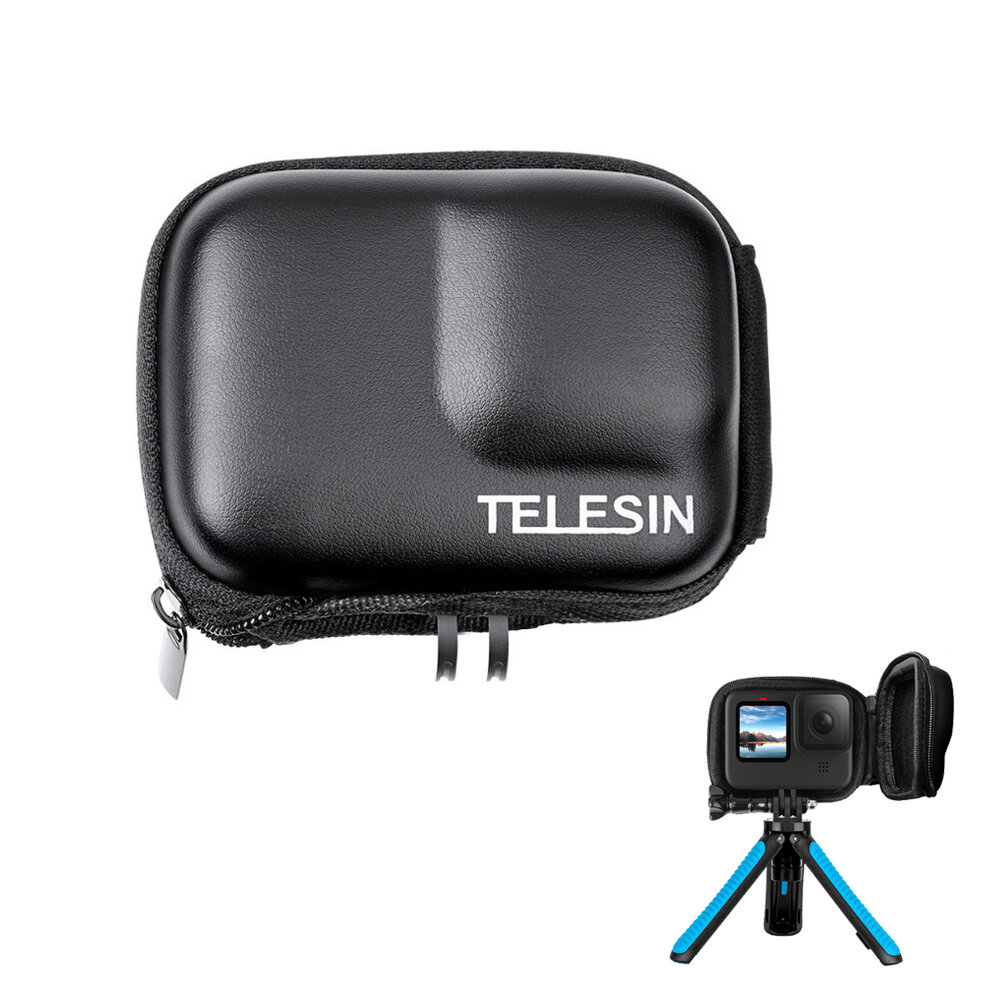 TELESIN Sport Camera Protective MiniEVA防水収納ケースバッグカメラボーダーカバーHero9アウトドアサイクリングクライミング用
