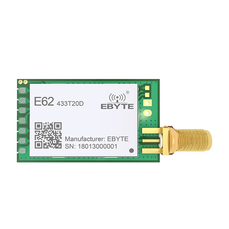 

Ebyte® E62-433T20D 20dBm Serial Port 433MHz 1000m Full Duplex Wireless Transceiver RF Module