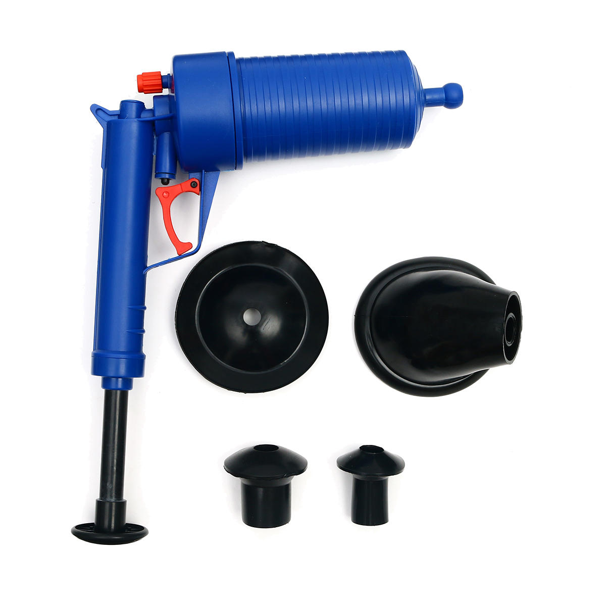 High pressure air drain blaster pump plunger sink pipe clog remover toilet clean 