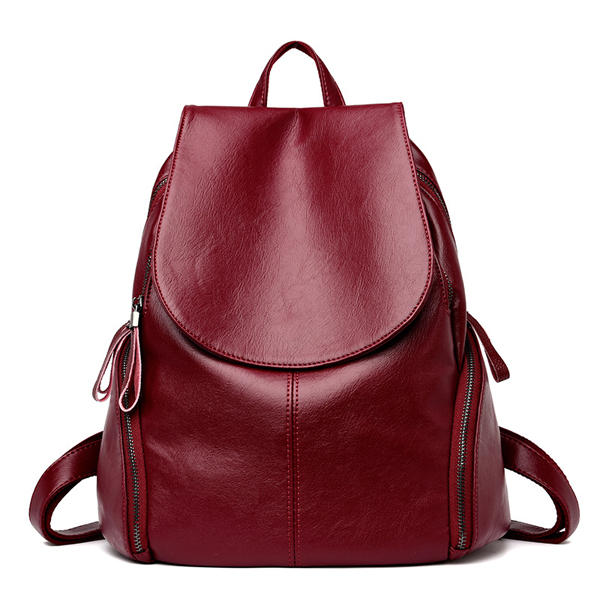 Women PU High-capacity Short-haul Travel Bag Portable Backpa