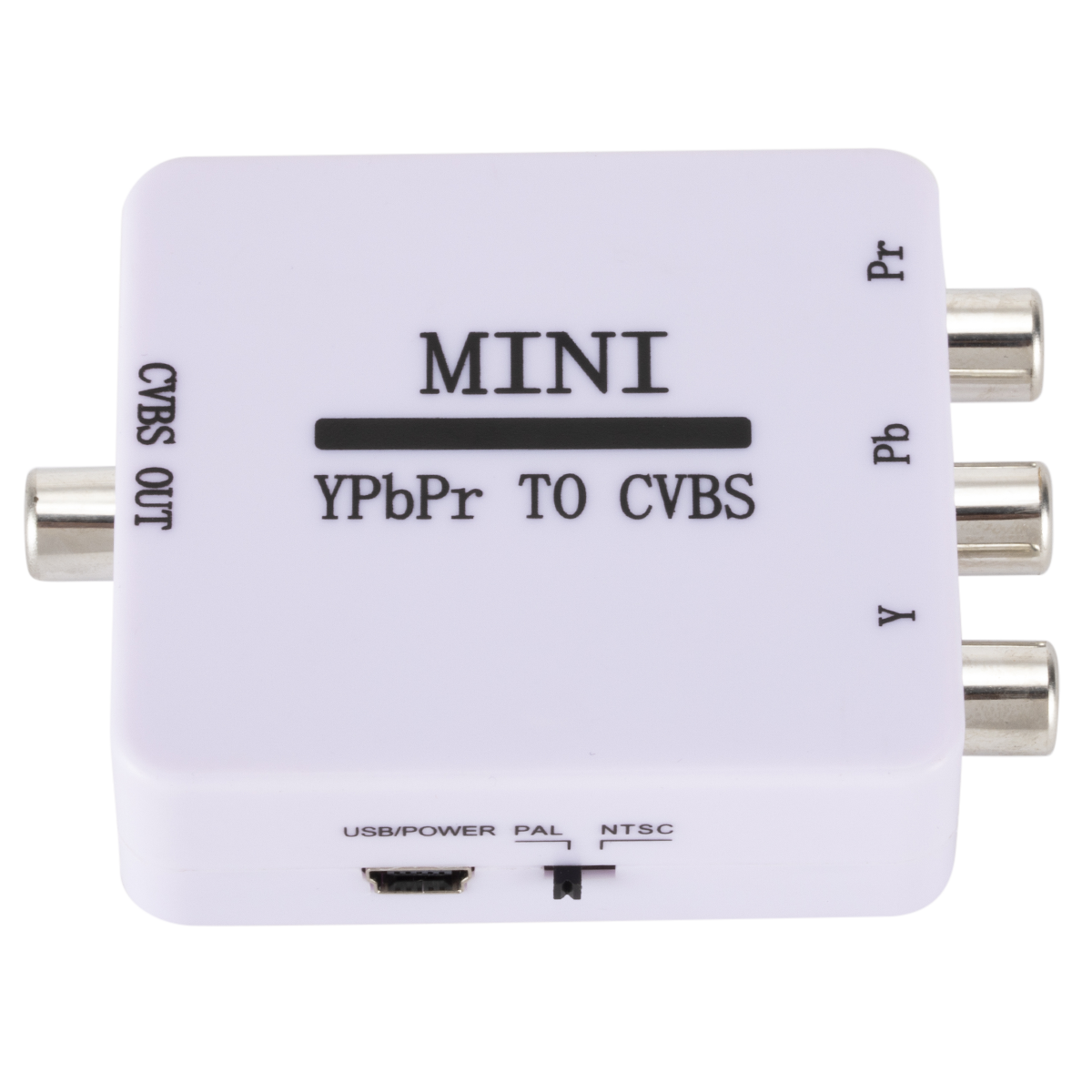 Grwibeou Mini YPbPr to CVBS Video Converter Adapter Color Difference to AV Converter 1080P for TV Pr