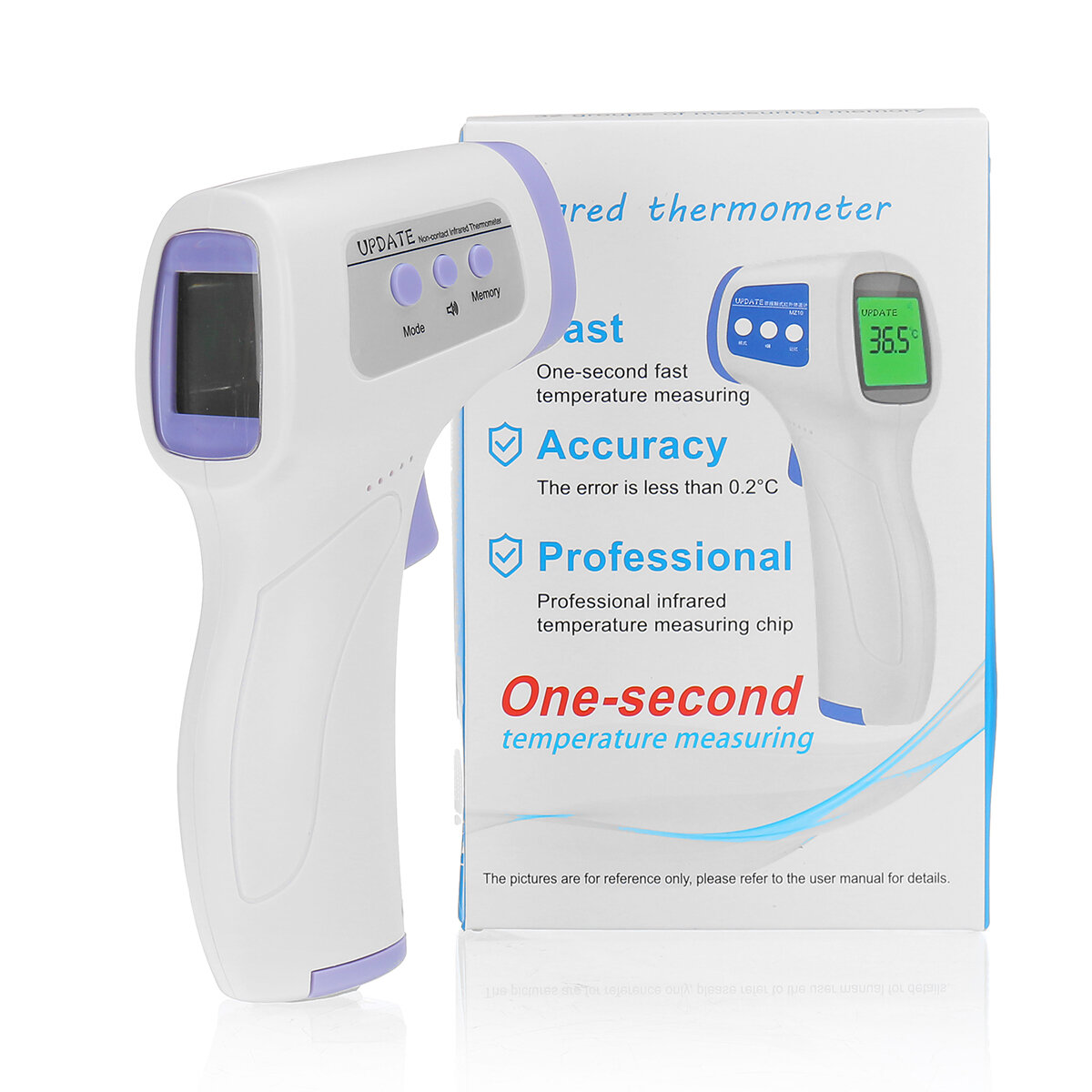 LCD Digital IR Infrared Thermometer CE FDA Non-contact Forehead & Ear Temperature For Baby Adult