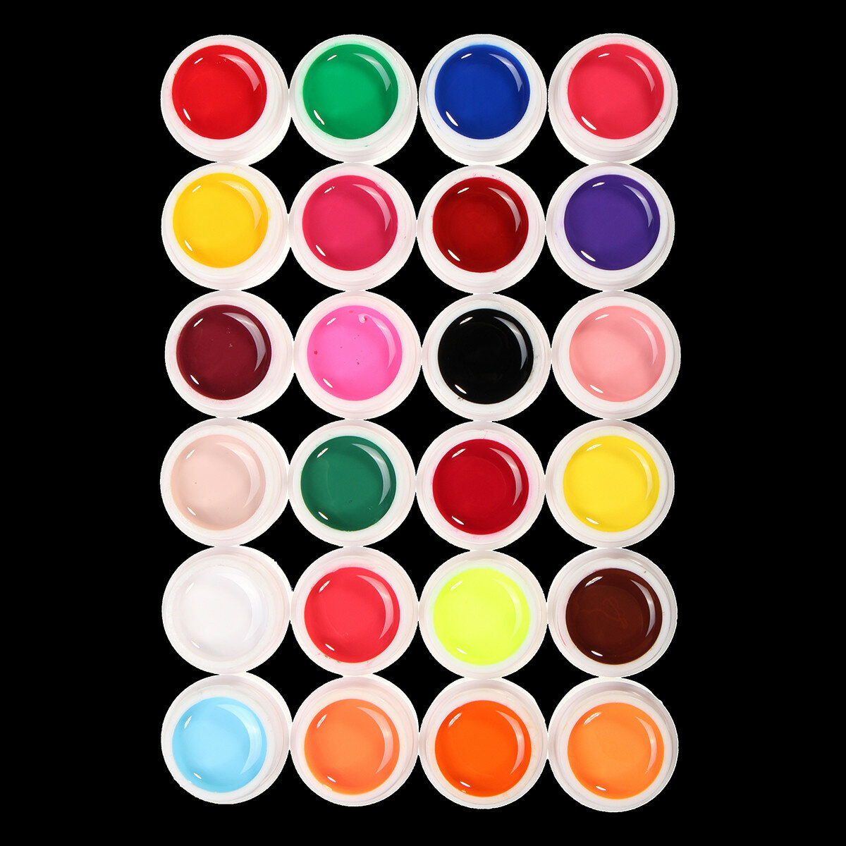 24色純粋なマニキュアネイルアートUVゲルビルダーマニキュア装飾セット от Banggood WW