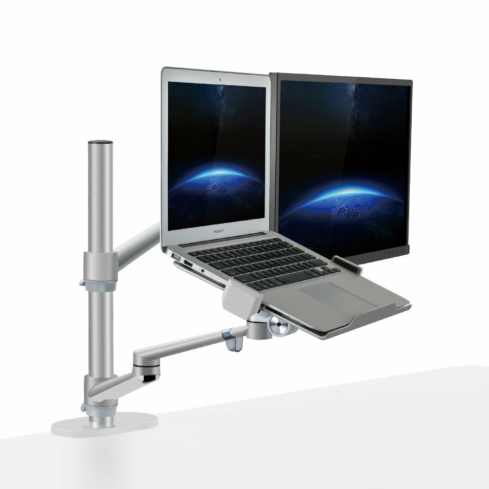 best price,aluminum,height,adjustable,desktop,dual,arm,monitor,holder,eu,discount