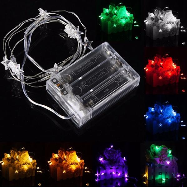 3M 30 LED batterij aangedreven Star String Fairy Light voor kerstfeest Weddinng Decor