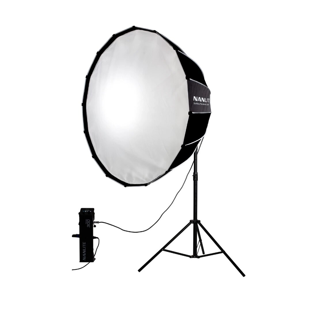 

NANLITE SB-PR-120 Para 120 Softbox with Bowens Mount 47 Inches for Interview Photography Studio Lighting Kit