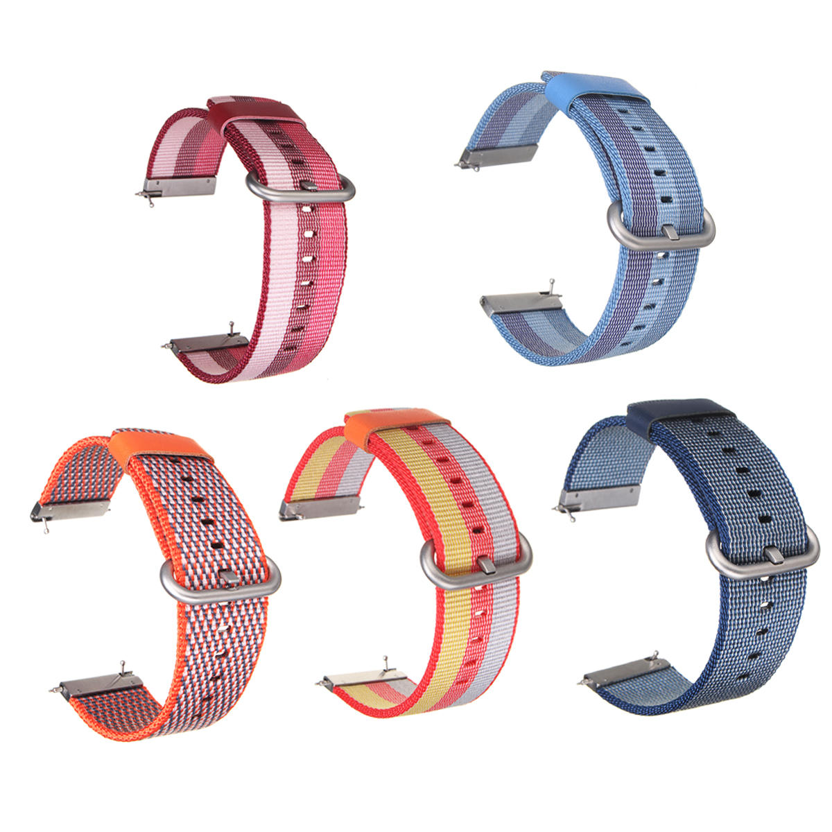 Image of Colorful Nylon Loop Watch Band Strap Ersatz fr Fitbit Versa Atmungsaktives Gewebe