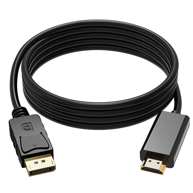 DisplayPort-naar-HDMI-compatibele kabel 4K*2K-converterkabel 1,8 m 1080P DisplayPort DP-naar-HDMI-compatibele kabel voor het aansluiten van laptop op projectoren