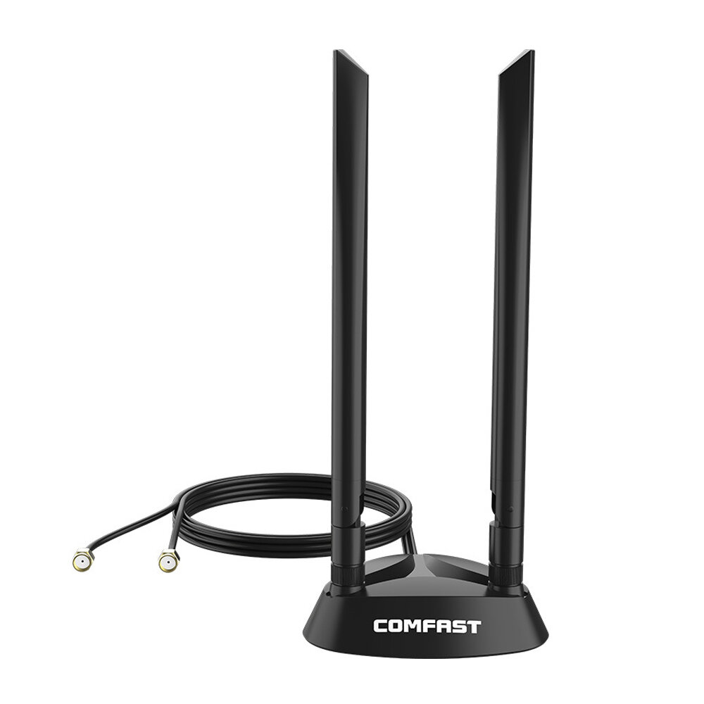 Comfast 2.4G + 5G Dual Band 6dbi Draadloze High Gain Antenne Booster Base RP-SMA Connector voor Draa